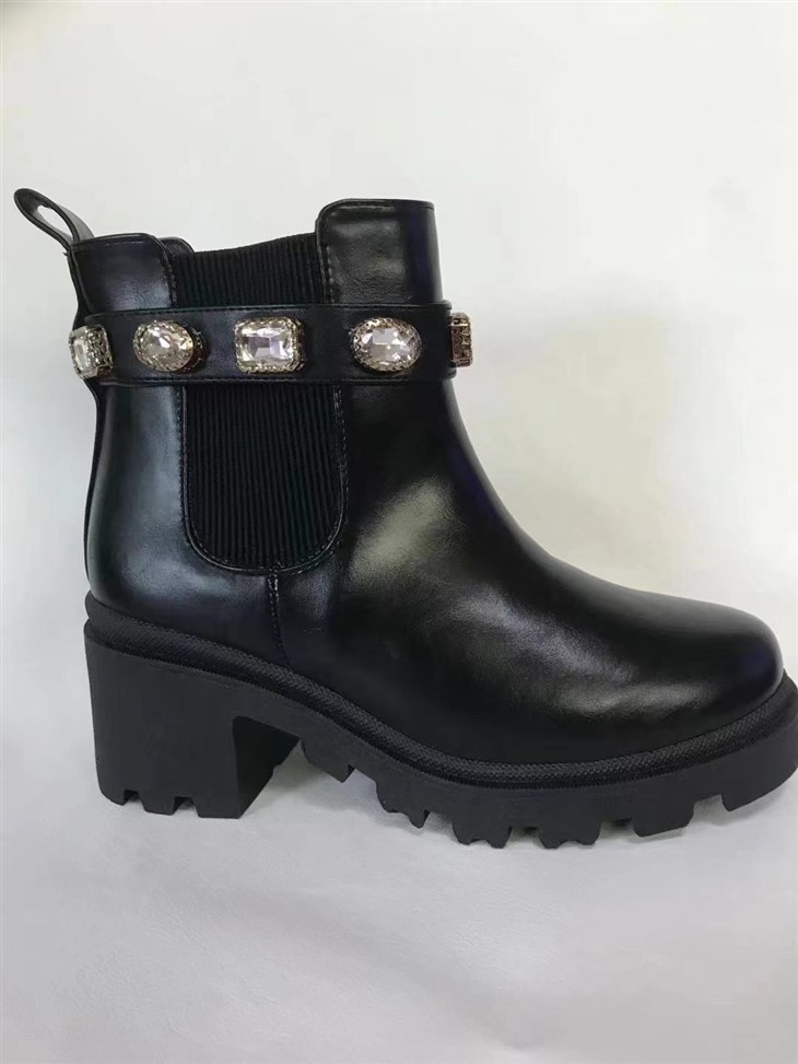 Heading Boots in Black Band Drills
